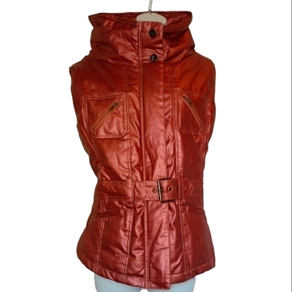 Vintage Ranchwear Metallic Copper Puffer Vest XL - Picture 5 of 6